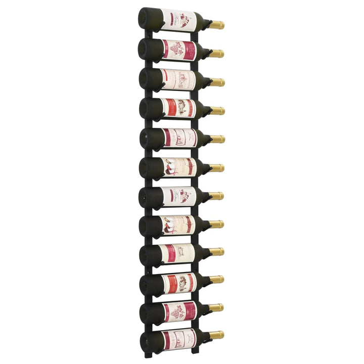 vidaXL Wall Wine Rack Bottle Holder Pantry Wall Mounted Storage Organizer-34