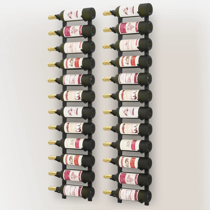 vidaXL Wall Wine Rack Bottle Holder Pantry Wall Mounted Storage Organizer-31
