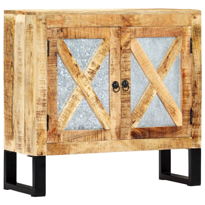 vidaXL Sideboard Cupboard with 2 Doors Buffet Storage Cabinet Rough Mango Wood-9