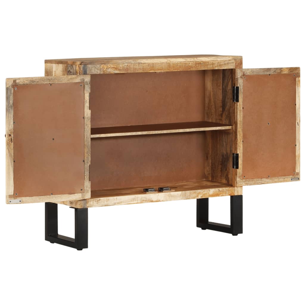 vidaXL Sideboard Cupboard with 2 Doors Buffet Storage Cabinet Rough Mango Wood-22