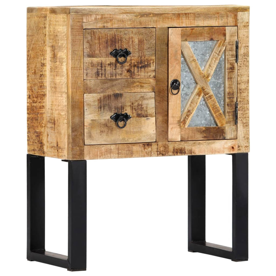 vidaXL Sideboard Cupboard with 2 Doors Buffet Storage Cabinet Rough Mango Wood-10