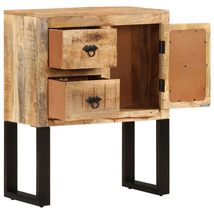 vidaXL Sideboard Cupboard with 2 Doors Buffet Storage Cabinet Rough Mango Wood-13