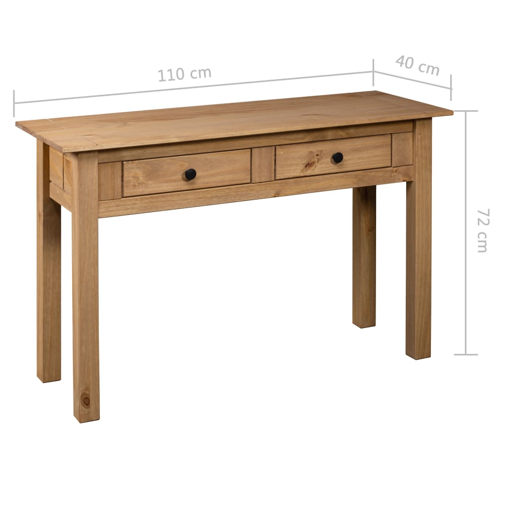 vidaXL Console Table Entryway Table Side Table Solid Pine Wood Panama Range-8