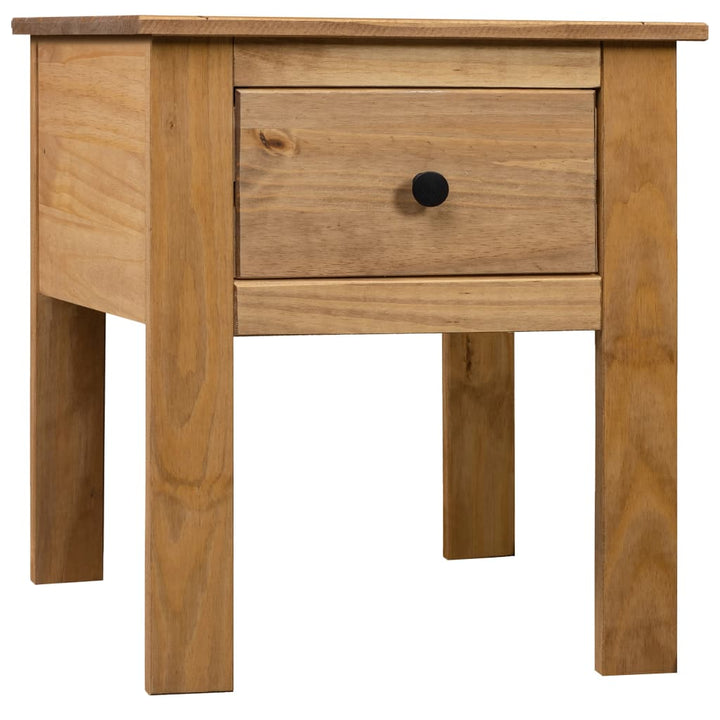 vidaXL Nightstand Bedside Cabinet Nightstand with Drawer Pine Panama Range-5