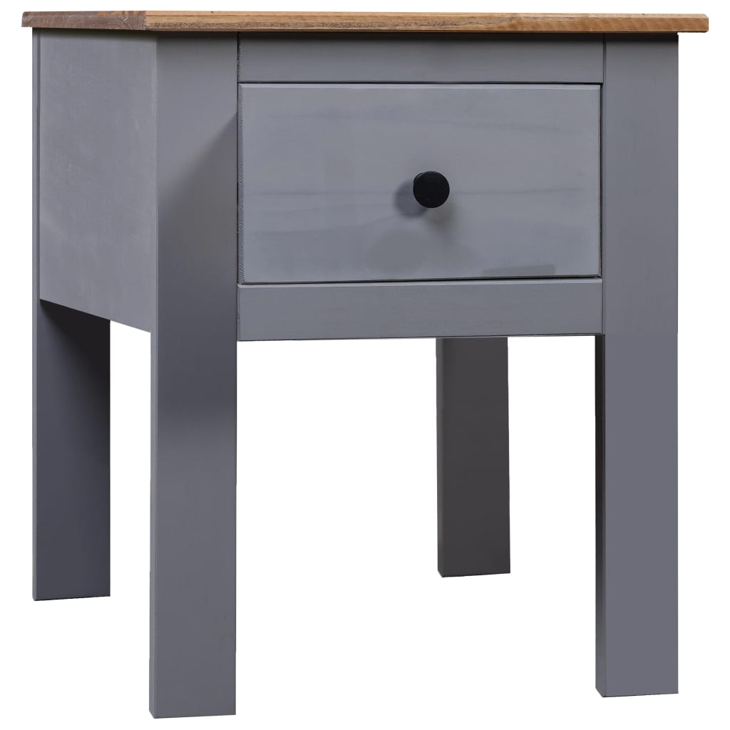 vidaXL Nightstand Bedside Cabinet Nightstand with Drawer Pine Panama Range-11