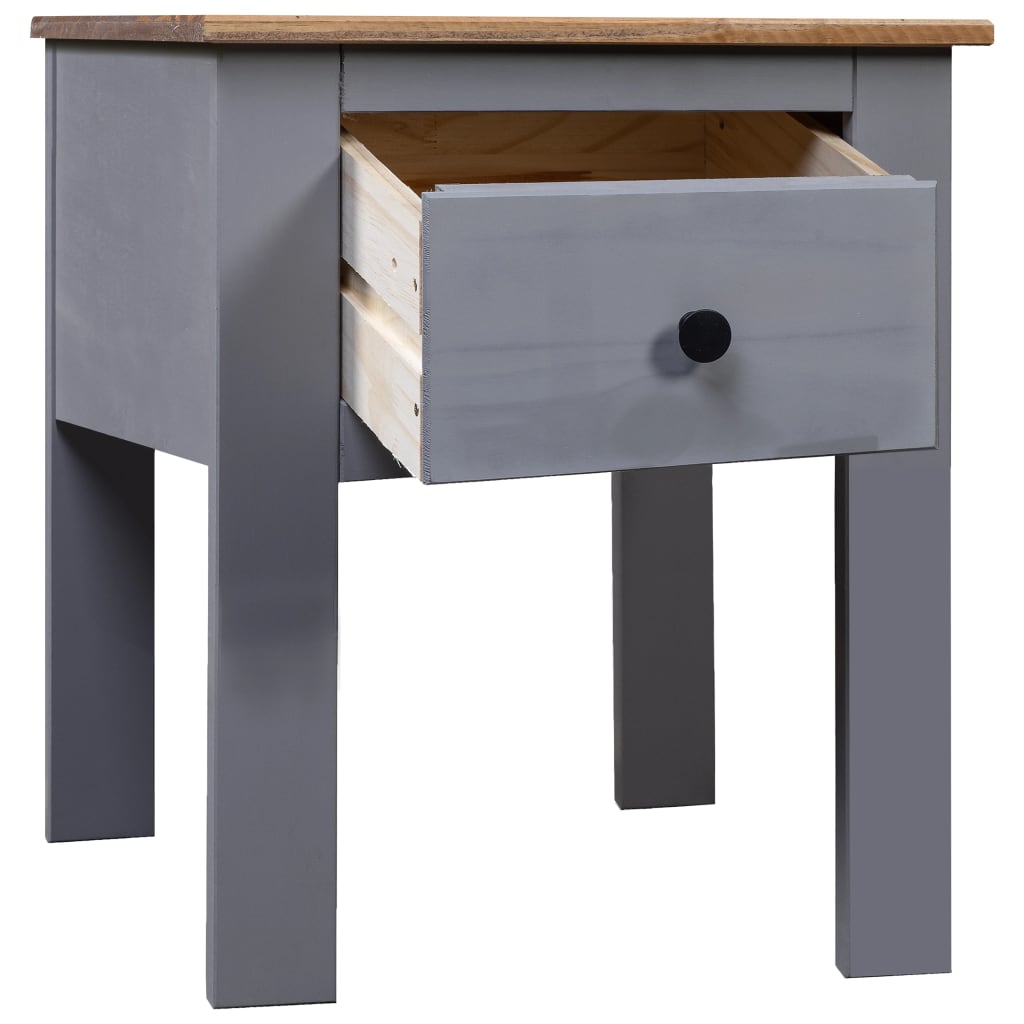 vidaXL Nightstand Bedside Cabinet Nightstand with Drawer Pine Panama Range-15