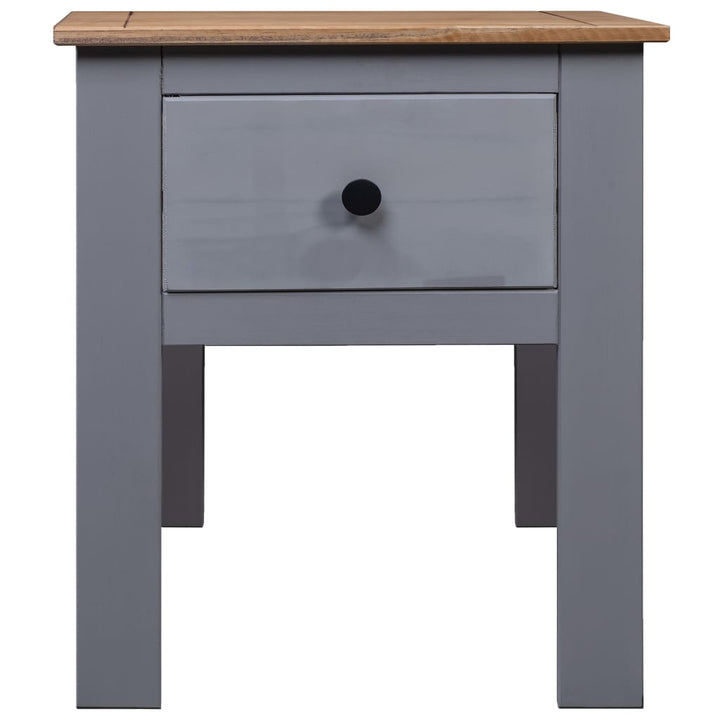 vidaXL Nightstand Bedside Cabinet Nightstand with Drawer Pine Panama Range-17