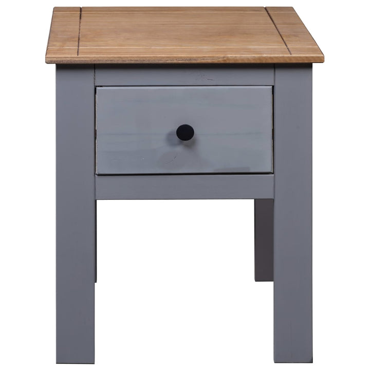 vidaXL Nightstand Bedside Cabinet Nightstand with Drawer Pine Panama Range-21