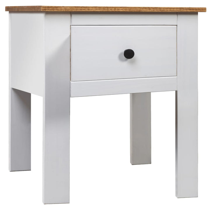 vidaXL Nightstand Bedside Cabinet Nightstand with Drawer Pine Panama Range-23