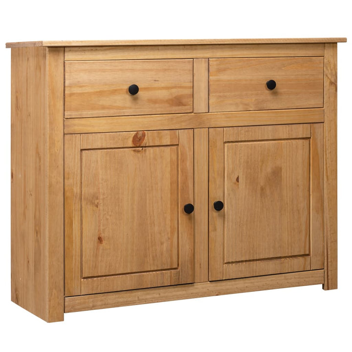 vidaXL Sideboard 2-Drawer Cupboard Sideboard Buffet Cabinet Solid Pinewood-0