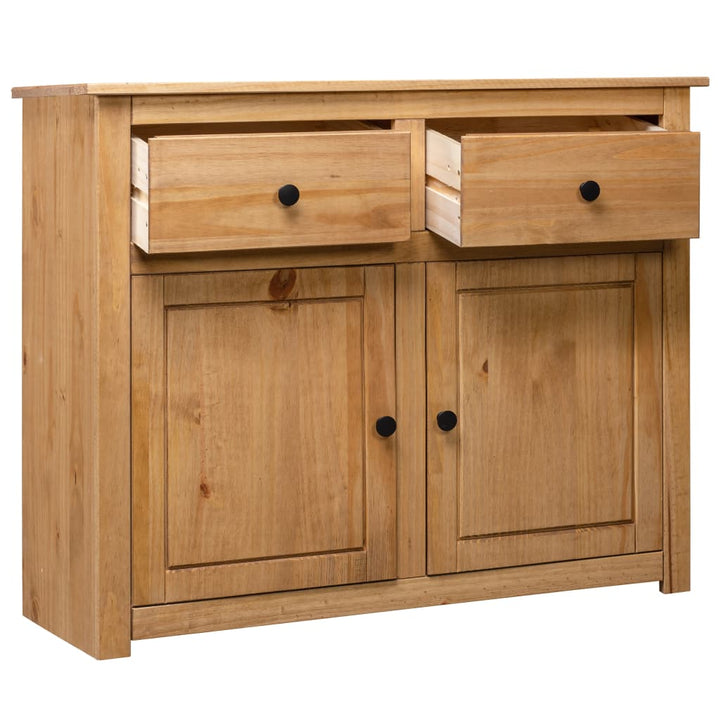 vidaXL Sideboard 2-Drawer Cupboard Sideboard Buffet Cabinet Solid Pinewood-4