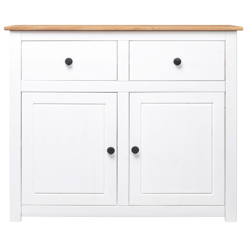 vidaXL Sideboard 2-Drawer Cupboard Sideboard Buffet Cabinet Solid Pinewood-21