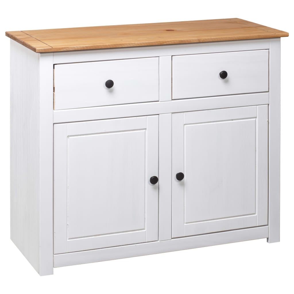 vidaXL Sideboard 2-Drawer Cupboard Sideboard Buffet Cabinet Solid Pinewood-23