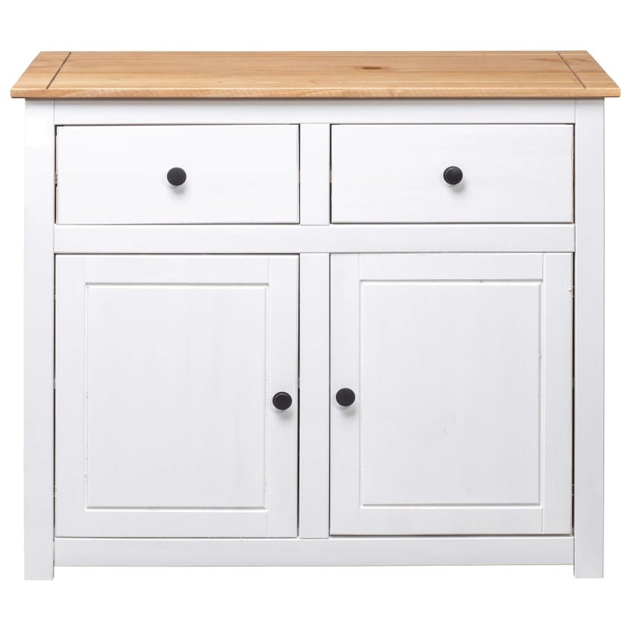vidaXL Sideboard 2-Drawer Cupboard Sideboard Buffet Cabinet Solid Pinewood-10