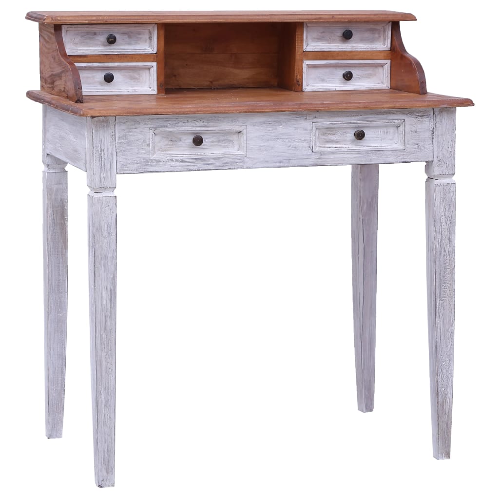 vidaXL Writing Desk with Drawers Computer Desk for Office Solid Reclaimed Wood-19