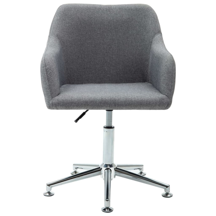 vidaXL Office Chair Swivel Office Desk Chair for Makeup Room Bedroom Fabric-48