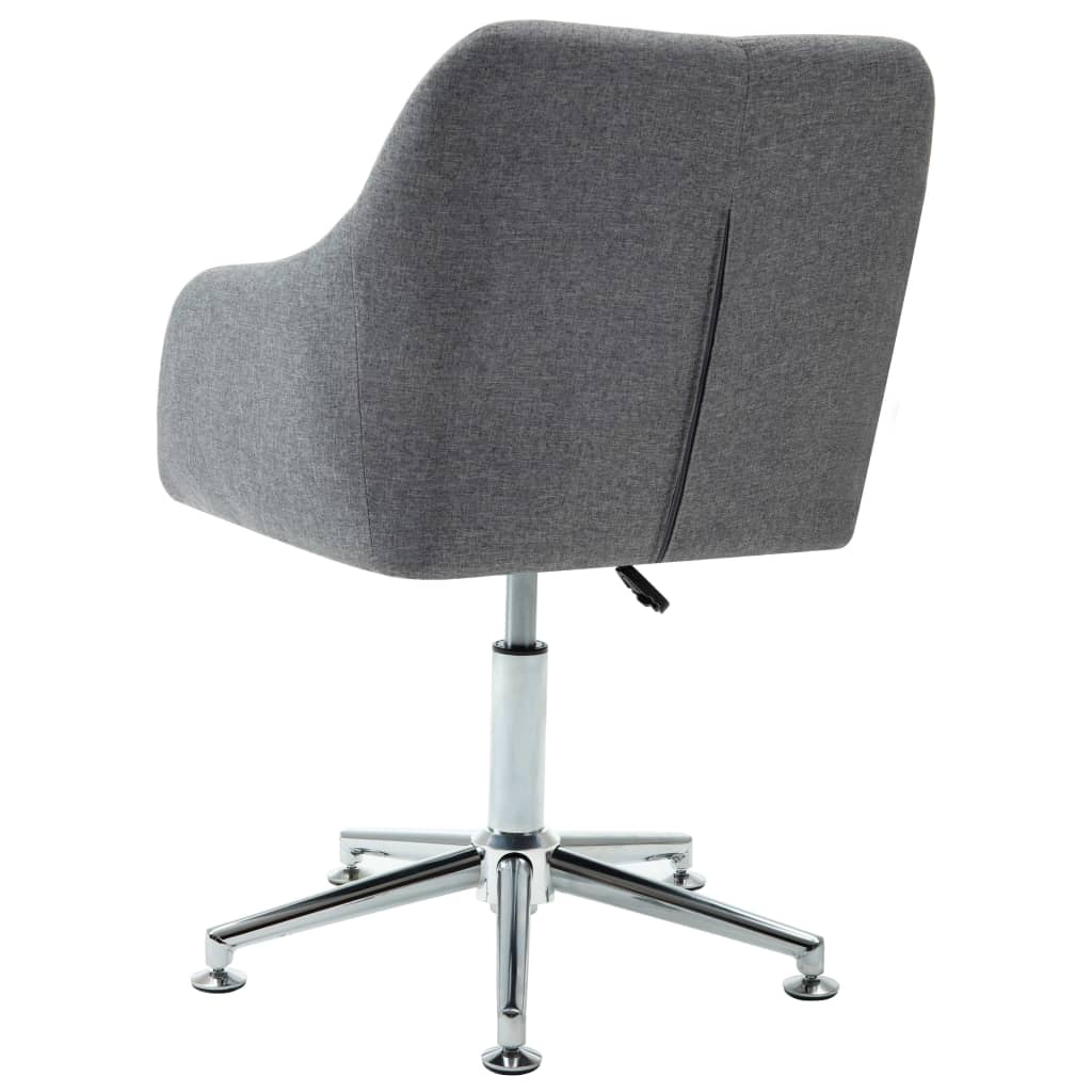 vidaXL Office Chair Swivel Office Desk Chair for Makeup Room Bedroom Fabric-62