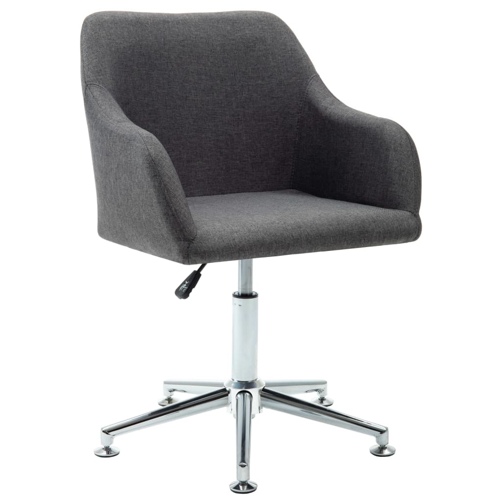 vidaXL Office Chair Swivel Office Desk Chair for Makeup Room Bedroom Fabric-24