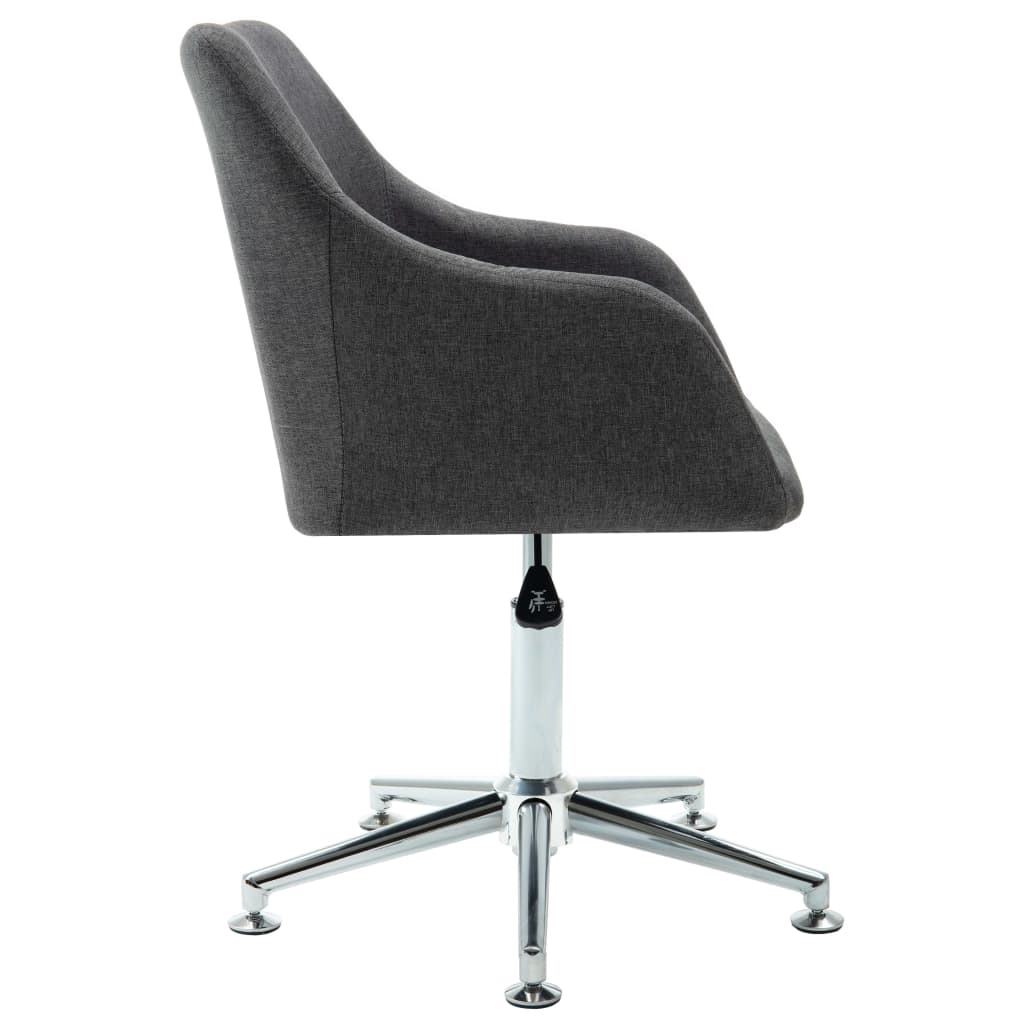 vidaXL Office Chair Swivel Office Desk Chair for Makeup Room Bedroom Fabric-36