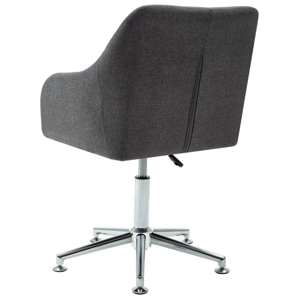 vidaXL Office Chair Swivel Office Desk Chair for Makeup Room Bedroom Fabric-37