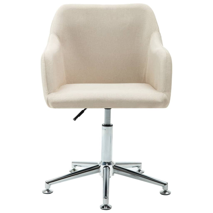 vidaXL Office Chair Swivel Office Desk Chair for Makeup Room Bedroom Fabric-19
