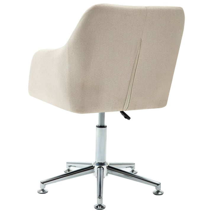 vidaXL Office Chair Swivel Office Desk Chair for Makeup Room Bedroom Fabric-31