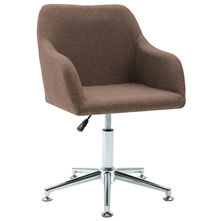 vidaXL Office Chair Swivel Office Desk Chair for Makeup Room Bedroom Fabric-22