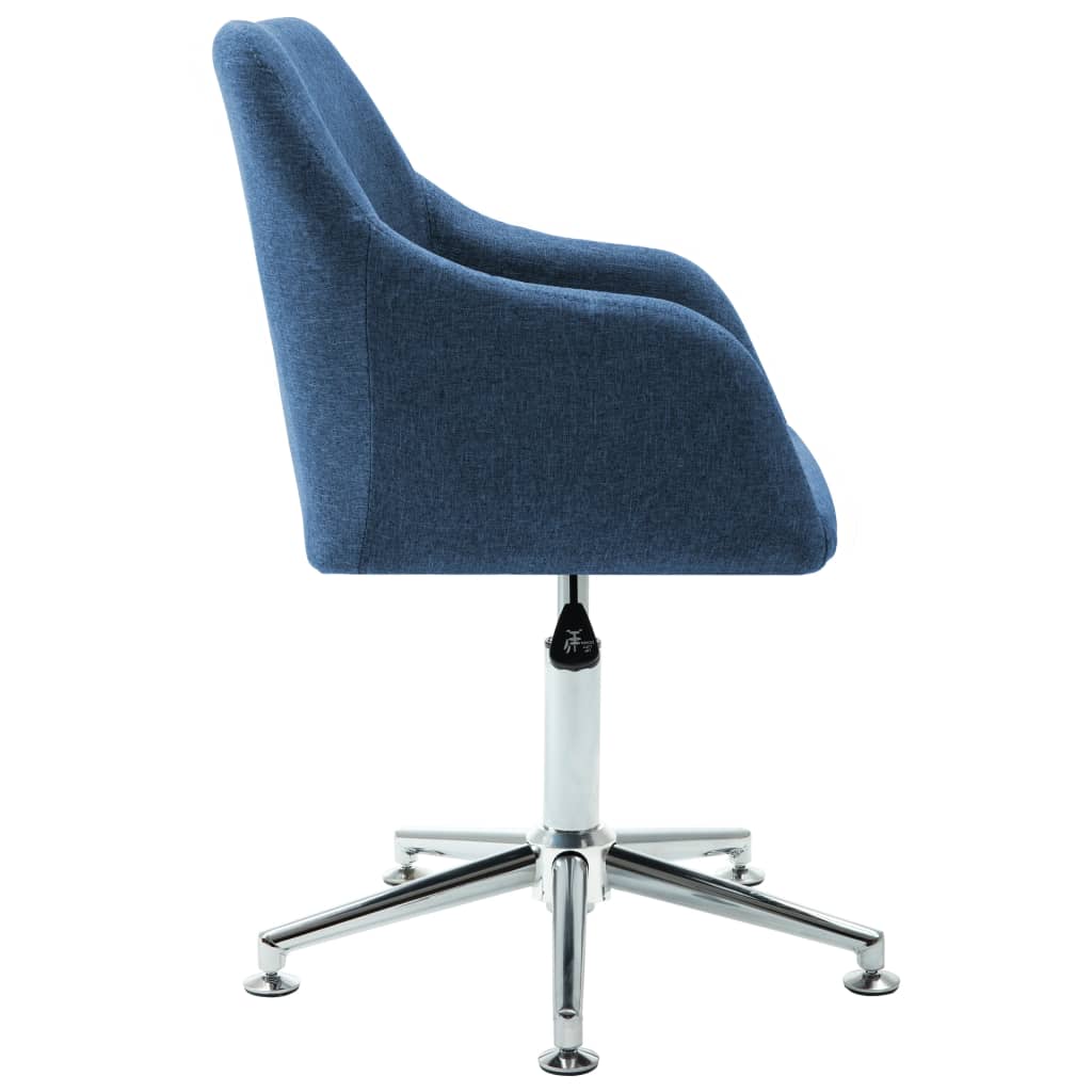 vidaXL Office Chair Swivel Office Desk Chair for Makeup Room Bedroom Fabric-60