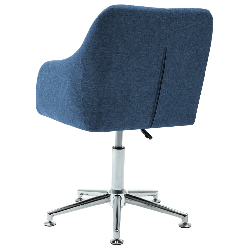 vidaXL Office Chair Swivel Office Desk Chair for Makeup Room Bedroom Fabric-61