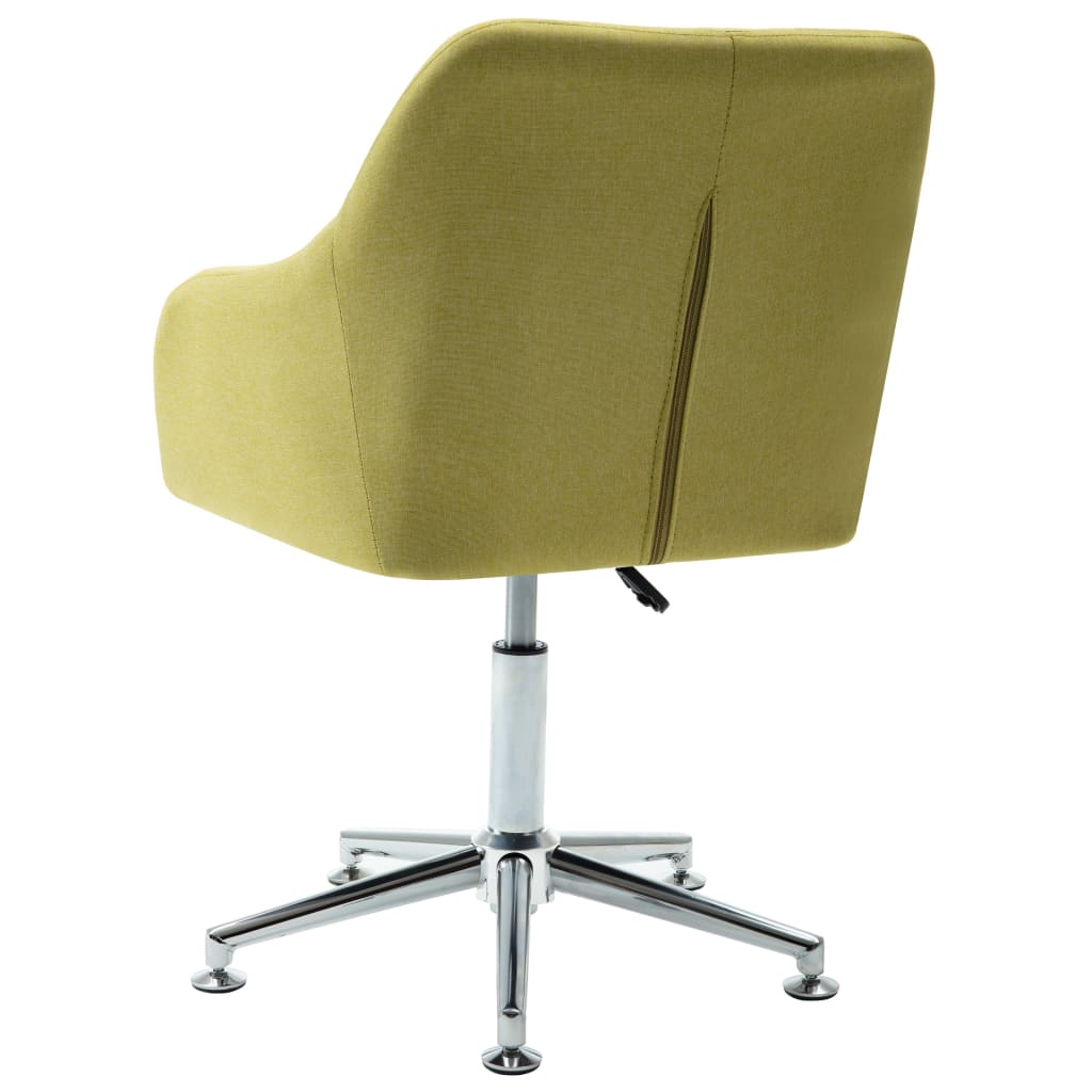vidaXL Office Chair Swivel Office Desk Chair for Makeup Room Bedroom Fabric-43