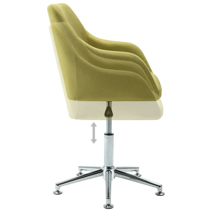 vidaXL Office Chair Swivel Office Desk Chair for Makeup Room Bedroom Fabric-44