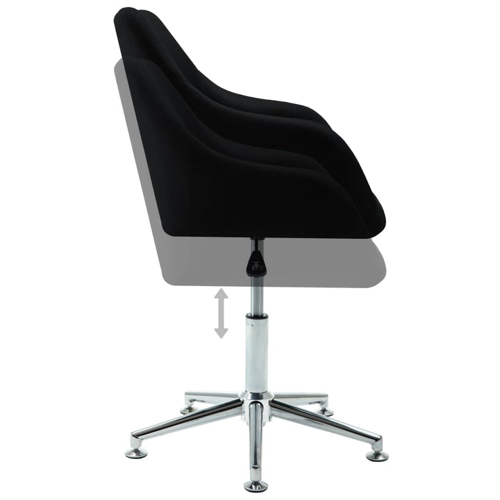 vidaXL Office Chair Swivel Office Desk Chair for Makeup Room Bedroom Fabric-56