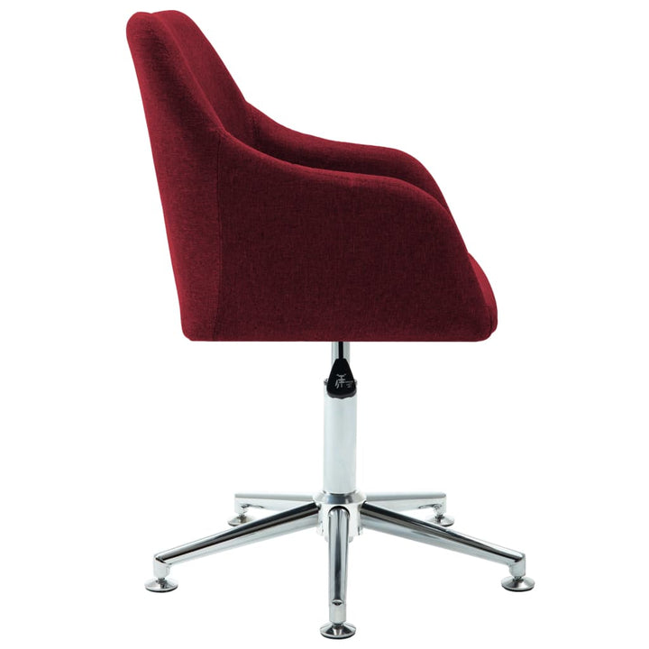 vidaXL Office Chair Swivel Office Desk Chair for Makeup Room Bedroom Fabric-1