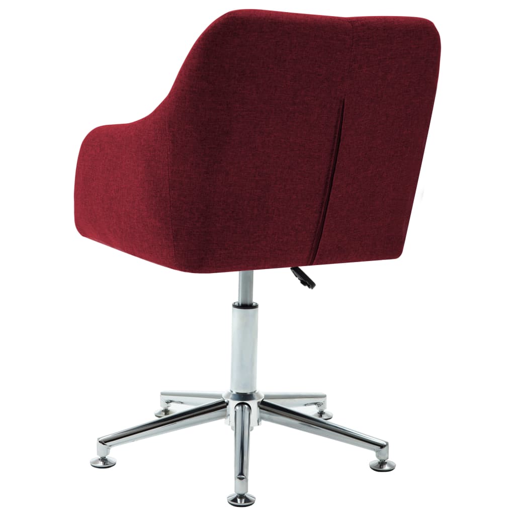 vidaXL Office Chair Swivel Office Desk Chair for Makeup Room Bedroom Fabric-2