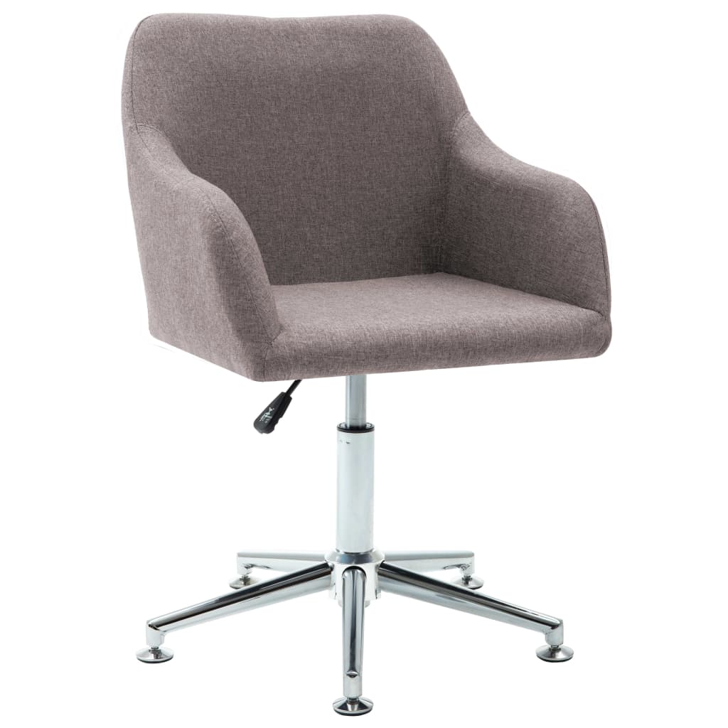 vidaXL Office Chair Swivel Office Desk Chair for Makeup Room Bedroom Fabric-27