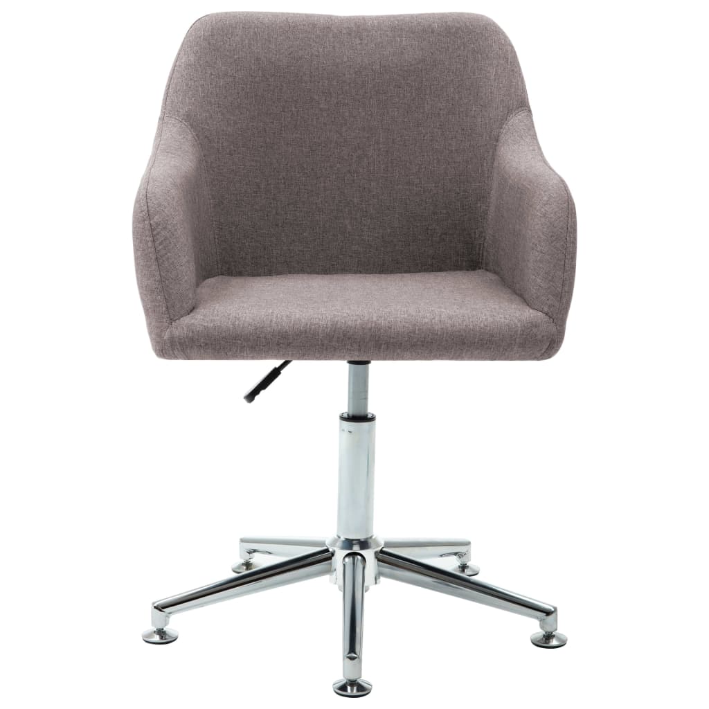 vidaXL Office Chair Swivel Office Desk Chair for Makeup Room Bedroom Fabric-66