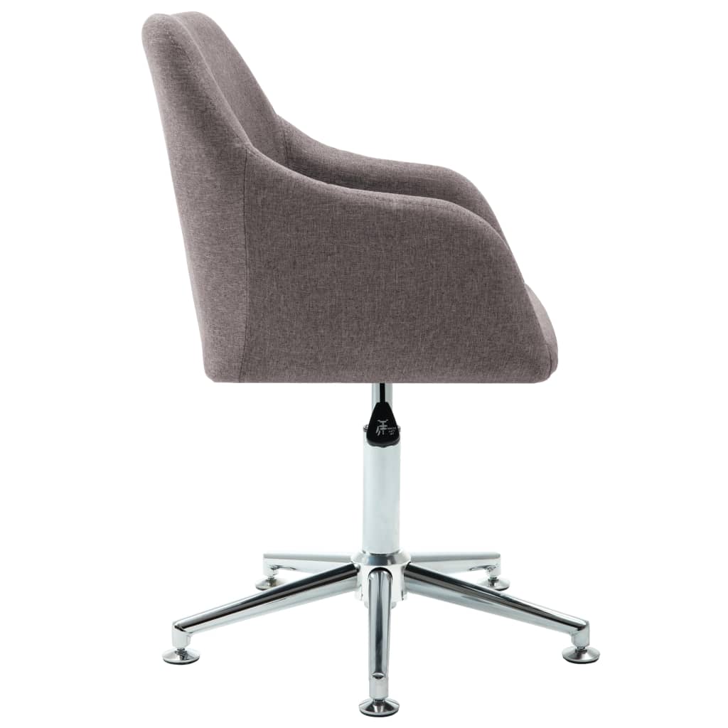 vidaXL Office Chair Swivel Office Desk Chair for Makeup Room Bedroom Fabric-67