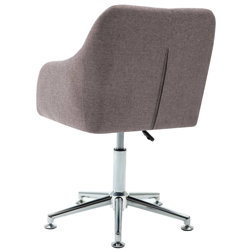 vidaXL Office Chair Swivel Office Desk Chair for Makeup Room Bedroom Fabric-68