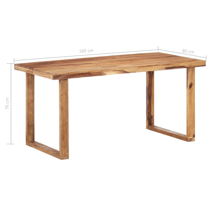 vidaXL Dining Table Kitchen Table Dining Room Dinner Table Solid Wood Sheesham-22