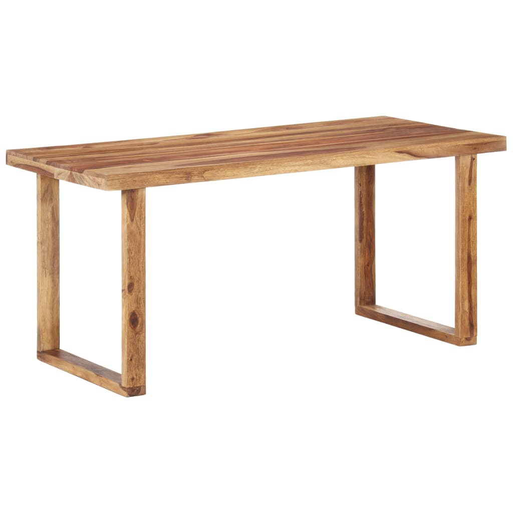 vidaXL Dining Table Kitchen Table Dining Room Dinner Table Solid Wood Sheesham-1