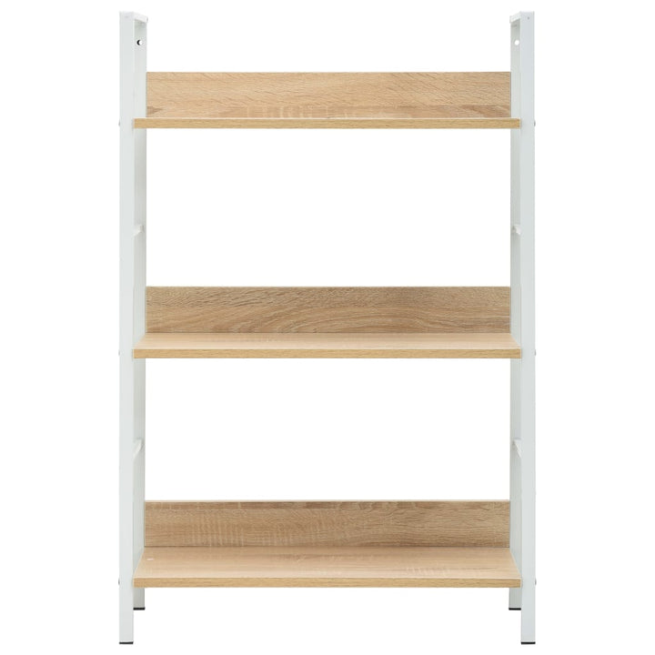 vidaXL 3-Layer Book Shelf Black 23.6"x10.9"x35.6" Engineered Wood-14