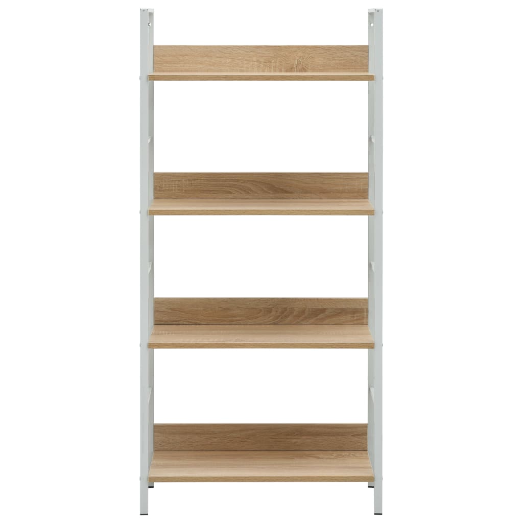 vidaXL 3-Layer Book Shelf Black 23.6"x10.9"x35.6" Engineered Wood-22