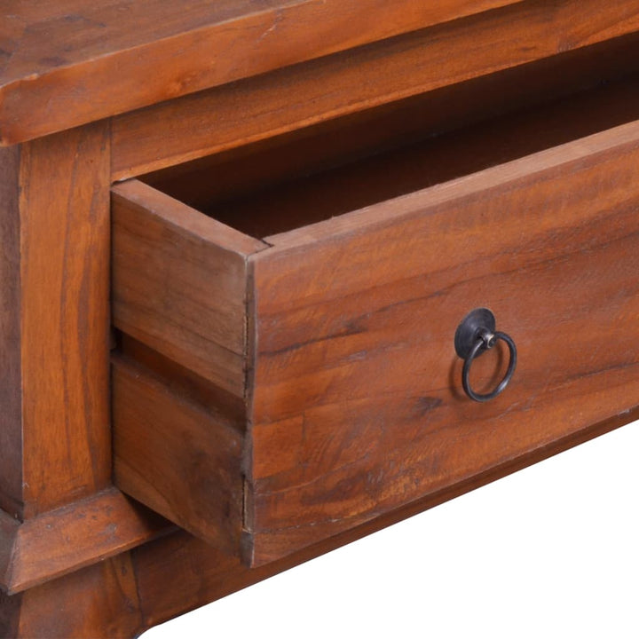 vidaXL Coffee Table End Table Accent Sofa Table Furniture Reclaimed Teak Wood-17