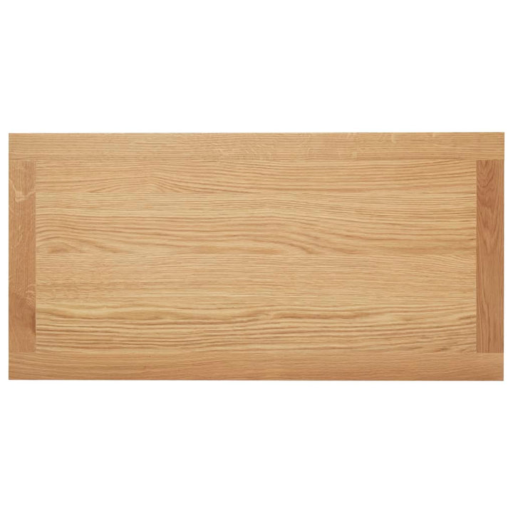 vidaXL Coffee Table End Table with Storage Shelf Sofa Table Solid Wood Oak-6