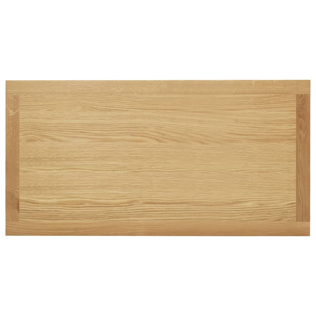 vidaXL Coffee Table End Table with Storage Shelf Sofa Table Solid Wood Oak-8