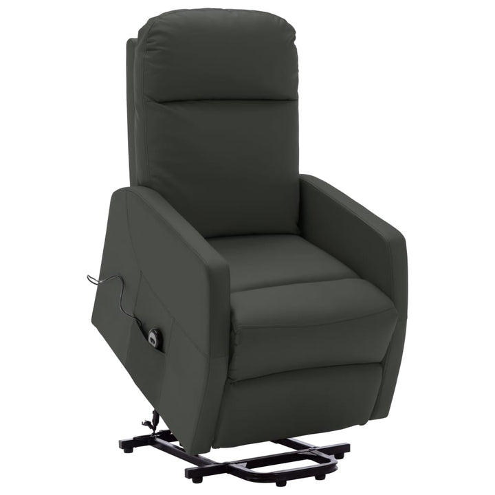 vidaXL Power Lift Recliner Electric Lift Chair for Home Theater Faux Leather-31