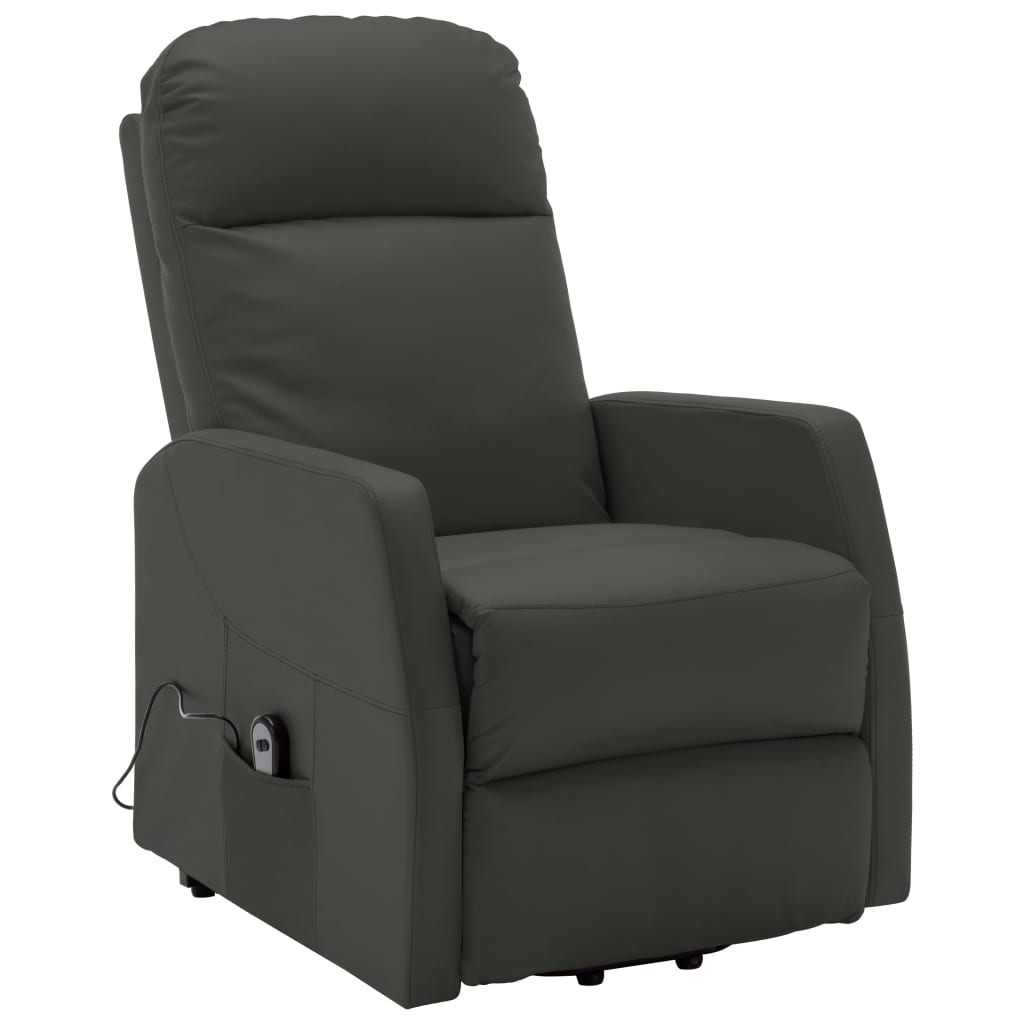 vidaXL Power Lift Recliner Electric Lift Chair for Home Theater Faux Leather-2