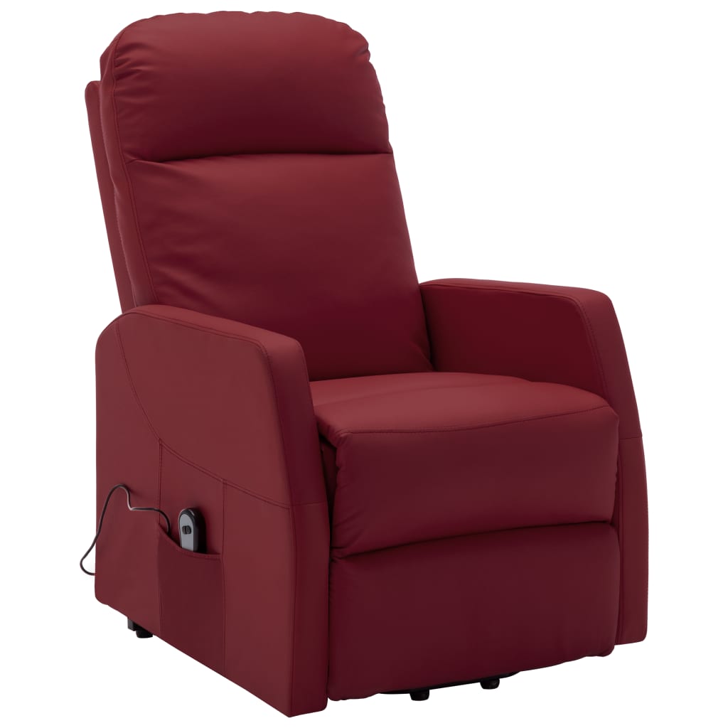 vidaXL Power Lift Recliner Electric Lift Chair for Home Theater Faux Leather-12