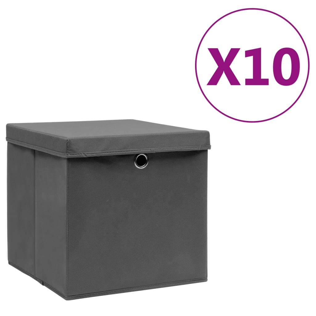 vidaXL Storage Box Decorative Foldable Pack Box Storage Chest with Covers-32