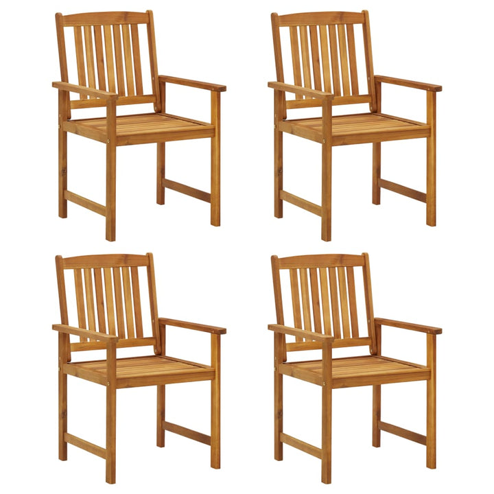 vidaXL Patio Chairs Outdoor Dining Chair for Deck Garden Solid Wood Acacia-13